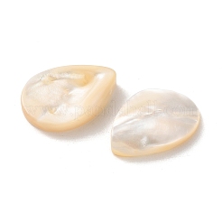 Натуральные белые бусины из ракушек&nbsp;SSHEL-F305-01B