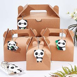 5шт 5-х стильный силиконовый брелок в виде панды&nbsp;KEYC-NB0001-19