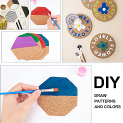 20шт пробковые изоляционные листы&nbsp;DIY-BC0016-20A