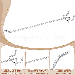 200 шт. железных крючков для перфорированной доски&nbsp;AJEW-WA0001-60