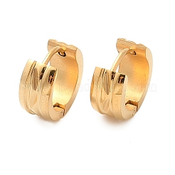 Серьги-кольца из нержавеющей стали 304 с эффектом полировки&nbsp;EJEW-M001-37G