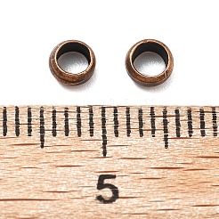 Зажимные бусины из латуни&nbsp;KK-S509-01RC-02