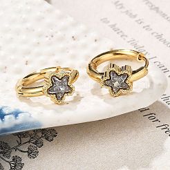 Серьги-кольца в форме звезды из нержавеющей стали 304&nbsp;EJEW-P309-01G