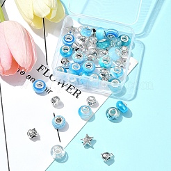 Европейские бусины из сплава и смолы в тибетском стиле своими руками&nbsp;DIY-FS0006-78F