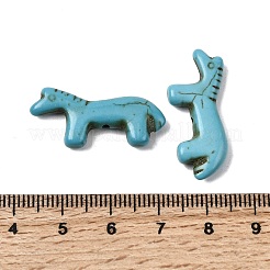 Синтетические бирюзовые бусины&nbsp;G-B158-01E