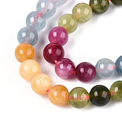 Бусины из натурального белого нефрита&nbsp;G-Z097-A01-6mm-C