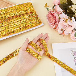 Кружевная отделка из полиэстера 13 м&nbsp;SRIB-WH0011-097C