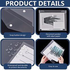 Прозрачные пластиковые пакеты для хранения документов&nbsp;LS-AJEW-WH0695-091