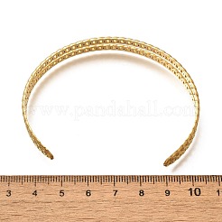 Браслеты-манжеты из нержавеющей стали 304 для женщин&nbsp;BJEW-Z083-02G-08