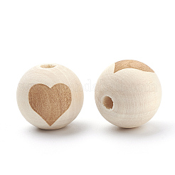 Незаконченные деревянные бусы&nbsp;LS-WOOD-S036-07