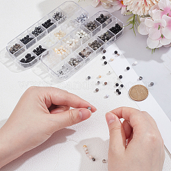 600шт. 24 стиля наборов бусин из натуральных и синтетических драгоценных камней&nbsp;G-PH0003-15