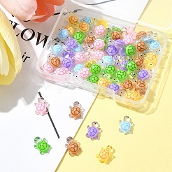 60шт 6 цвета светящихся кабошонов из смолы&nbsp;RESI-FS0001-95