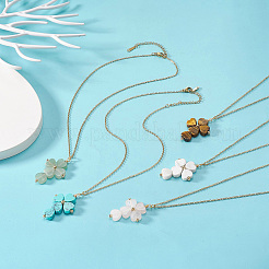 Ожерелья из нержавеющей стали 304 с цепочкой из троса&nbsp;NJEW-JN04285