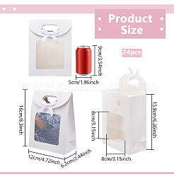 Прямоугольные подарочные пакеты из крафт-бумаги&nbsp;ABAG-WH0038-27B-02