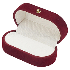 1шт прямоугольная бархатная коробка для парных колец&nbsp;CON-BBC0001-20A