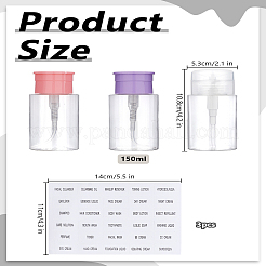 3 шт. 3 цвета вакуумный лосьон ПЭТГ пластиковый нажимной пустой запираемый дозатор-бутылка&nbsp;MRMJ-LP0001-48