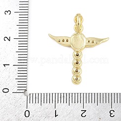 Подвески из латуни с микропаве из кубического циркония на пасхальную тематику&nbsp;LS-KK-Z123-04G