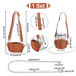 Термостойкая многоразовая чашка из искусственной кожи&nbsp;AJEW-WR0001-87A