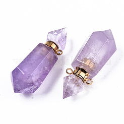 Граненые подвески из натурального аметиста&nbsp;G-T131-15G