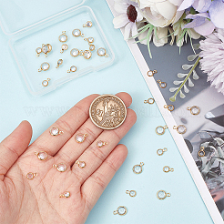 40шт 2 стиля латунные подвески с микропаве и кубическим цирконием&nbsp;KK-BC0013-32