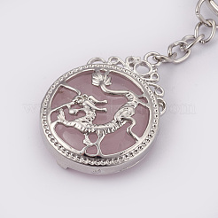 Брелок из розового кварца&nbsp;KEYC-P041-C012