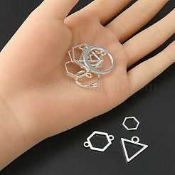 Подвески и звенья с открытой спиной из сплава&nbsp;PALLOY-YWC0002-01S