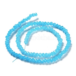 Запекание расписных стеклянных бусин с имитацией нефрита&nbsp;DGLA-A034-J4MM-A13