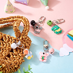 4 шт. 4 стиля подвесные украшения из смолы в виде животных&nbsp;HJEW-TAC0069