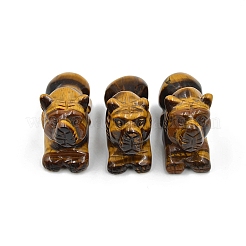 Резные лечебные фигурки тигра из натурального тигрового глаза&nbsp;LS-PW-WG87863-01