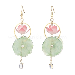 Серьги-подвески из стеклянных и акриловых бусин&nbsp;EJEW-TA00787