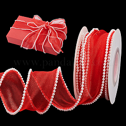 5 ярд шифоновой складчатой ленты&nbsp;OCOR-WH0070-208A