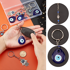 10шт брелок в стиле лэмпворк в 5 стилях&nbsp;KEYC-GA0001-06
