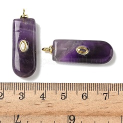Подвески из натурального аметиста &nbsp;G-H328-02G-A05