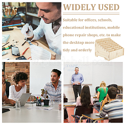 Съемный деревянный ящик для хранения сотового телефона с 14 сеткой&nbsp;AJEW-WH0348-154B