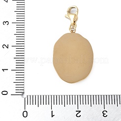 Подвеска овальная из нержавеющей стали 304 со стразами&nbsp;STAS-S165-38G