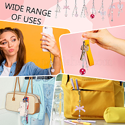 8 шт. ремешок для мобильного телефона из сплава и акрила&nbsp;HJEW-GA00046