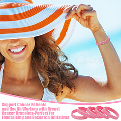 10 комплект силиконовых браслетов-шнуров&nbsp;BJEW-GO0001-29