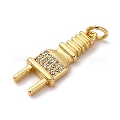 Латунные микро проложить кубического циркония подвески&nbsp;KK-P308-67G