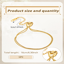 1шт. многослойные браслеты из нержавеющей стали в виде змейки для женщин&nbsp;BJEW-LP0015-15