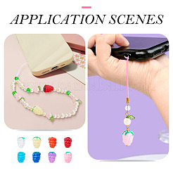 8шт 8 цвета бусины ручной работы лэмпворк&nbsp;LAMP-TA0001-40