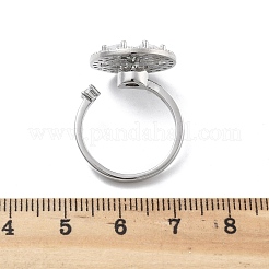 Вращающиеся открытые манжетные кольца для женщин&nbsp;LS-RJEW-S402-07P