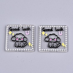 Прозрачные акриловые подвески&nbsp;KY-T022-45