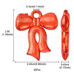 Прозрачные акриловые подвески&nbsp;TACR-YW0001-80