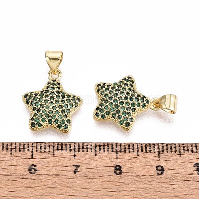 Латунные микро проложить кубического циркония подвески KK-T071-136G-04-1