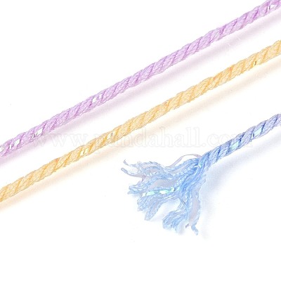 30 м окрашенный сегментный хлопковый шнур для макраме&nbsp;OCOR-T018-01L-1