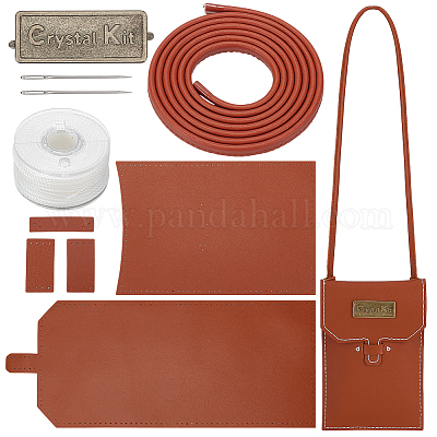 Набор для самостоятельного вязания сумки-портфеля для мобильного телефона&nbsp;DIY-WH0588-69D-1