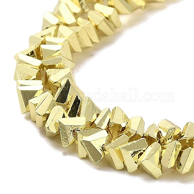 Стеклянные бусины с гальваническим покрытием &nbsp;X-EGLA-D030-16A-03-1