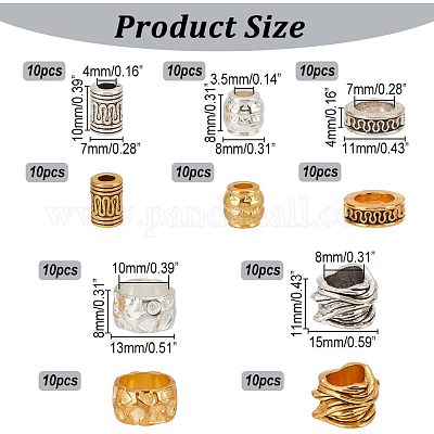 100шт 10 стильные бусины из сплава в тибетском стиле FIND-NB0002-99-1