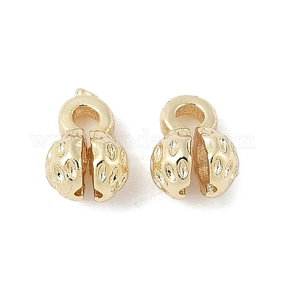 Наконечники бусин из латуни в виде цветка&nbsp;LS-KK-M326-10G-1