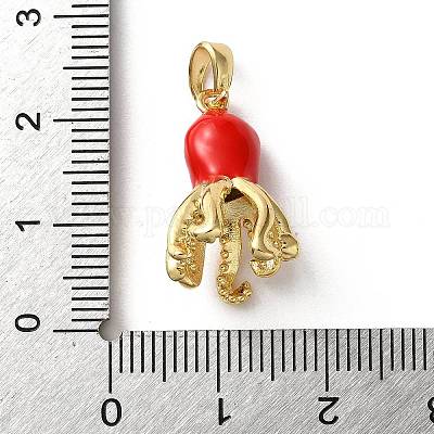 Латунь эмаль подвески&nbsp;KK-P320-01D-G-1